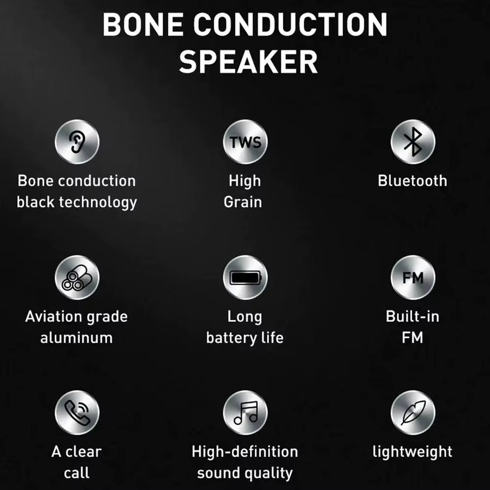 Hot Hummingbird Bone Conduction Speaker Bluetooth-Compatible TWS Wireless Sound Box Portable Mini Stereo Speakers Dropshipping